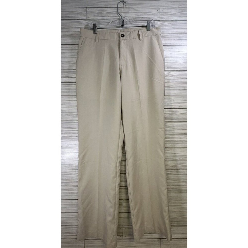 Adidas Men's ClimaLite‎ Control Flat Front Golf Pants Size 32 x 32 Tan
